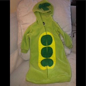 Holiday editions pea pod fleece costume sleep bag